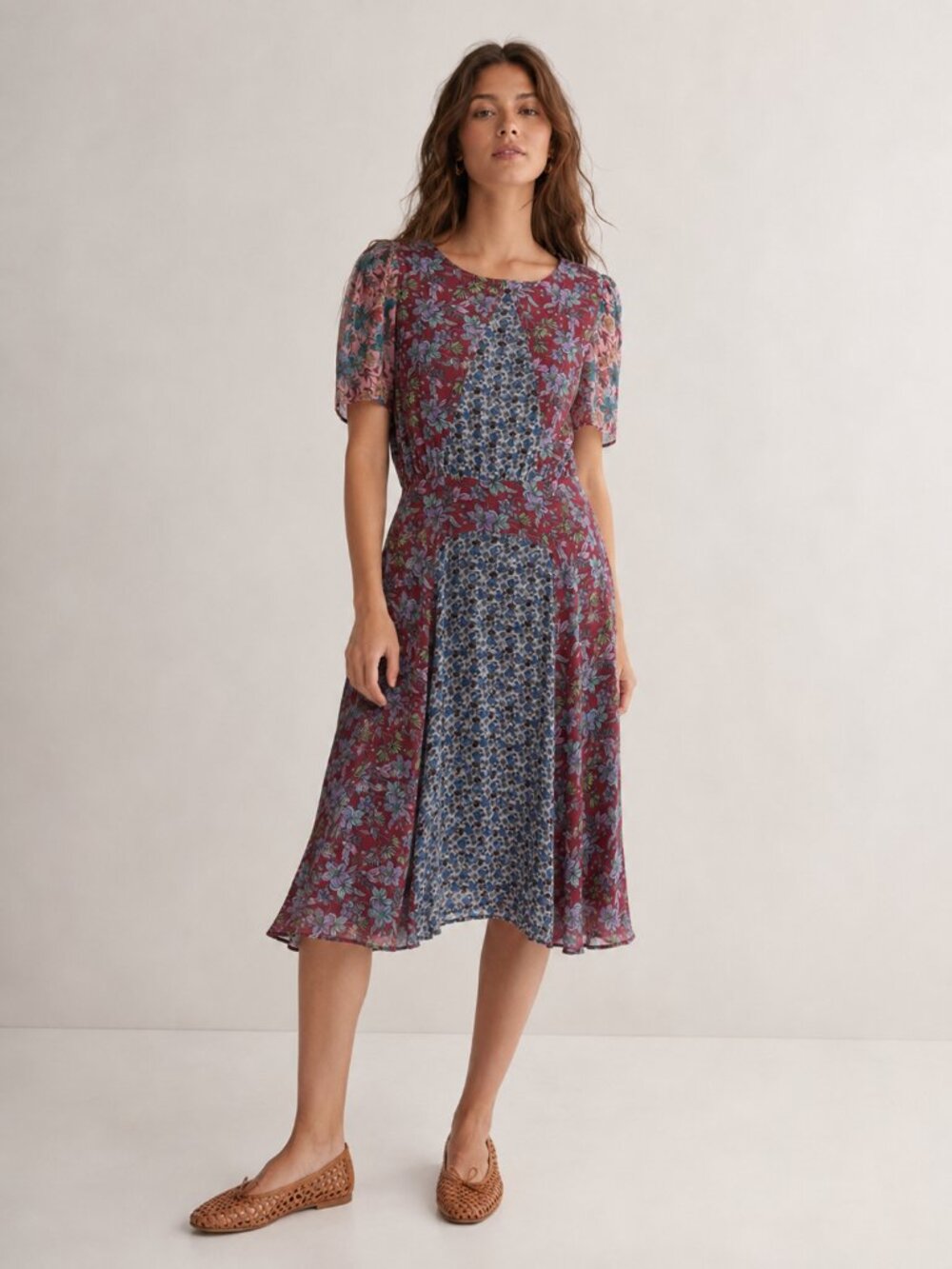 JADE by Johnny Was Sonny Mixed Floral Boho Dress NEW NWT $345 MSRP